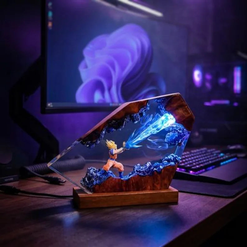 Son Goku Resin-Lampe