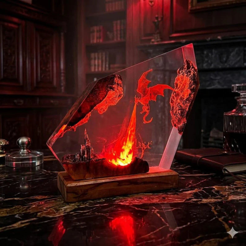 GoT Drachen Resin-Lampe